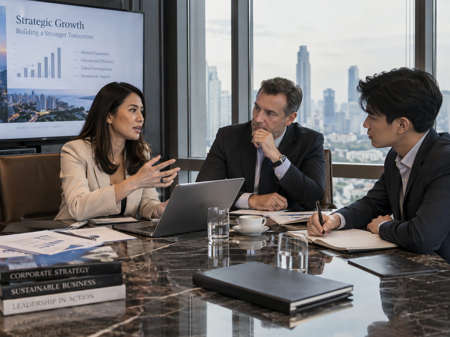Business consultancy and strategy meeting